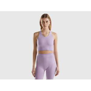 United Colors of Benetton Benetton, Seamless Sports Crop Top, Lilac, Women