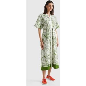 United Colors of Benetton Benetton, Long Shirt Dress In Sustainable Viscose Blend, , Women