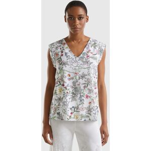 United Colors of Benetton Benetton, Patterned Blouse In Sustainable Viscose Blend, size XS, Multi-color, Women