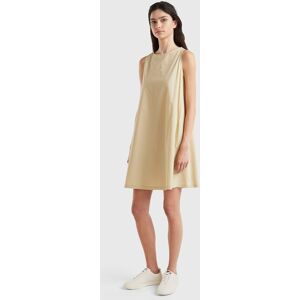 United Colors of Benetton Benetton, Sleeveless Trapeze Dress, Beige, Women