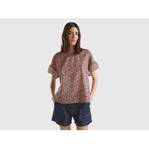 United Colors of Benetton Benetton, Patterned Blouse In Light Cotton, size XXS, Multi-color, Women