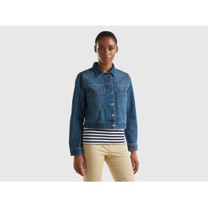 United Colors of Benetton Benetton, Denim Shirt With Recycled Cotton, size XS, Blue, Women