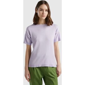 United Colors of Benetton Benetton, Short Sleeve Sweater, size L, Lilac, Women