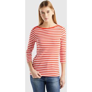 United Colors of Benetton Benetton, Striped 3/4 Sleeve T-shirt In 100% Cotton, size L, , Women