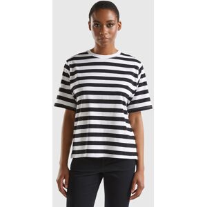 United Colors of Benetton Benetton, Striped Comfort Fit T-shirt, size XS, Black, Women