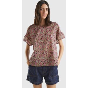 United Colors of Benetton Benetton, Patterned Blouse In Light Cotton, Multi-color, Women