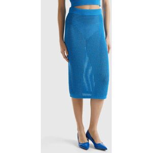 United Colors of Benetton Benetton, Crochet Skirt, Blue, Women