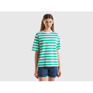 United Colors of Benetton Benetton, Striped Comfort Fit T-shirt, size XS, Teal, Women