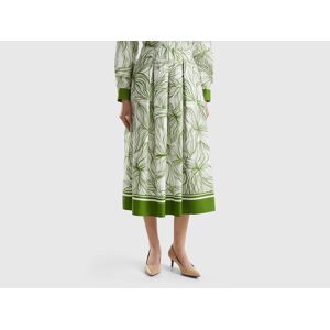 United Colors of Benetton Benetton, Midi Skirt In Sustainable Viscose Blend, , Women