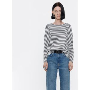 BIMBA Y LOLA Striped ponte di roma T-shirt BLACK S adult