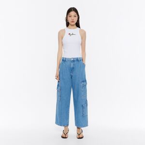 BIMBA Y LOLA CARGO - Blue jeans MEDIUM DENIM BLUE 34 adult