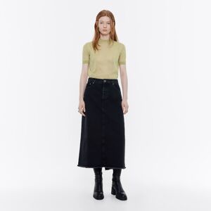 BIMBA Y LOLA Black denim midi skirt WASHED DENIM BLACK 34 adult