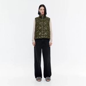 BIMBA Y LOLA Olive green quilted vest OLIVE S adult