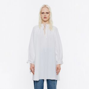 BIMBA Y LOLA Ivory textured midi shirt IVORY XSS adult