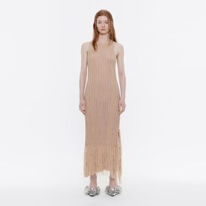 BIMBA Y LOLA Light pink knit dress with fringing LIGHT PINK XSS adult