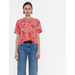 BIMBA Y LOLA Red Paisley devoré boxy T-shirt PAISLEY RED S adult