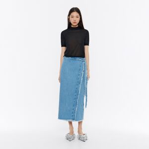 BIMBA Y LOLA Frayed denim skirt DENIM BLUE M adult