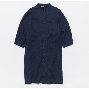 BIMBA Y LOLA Navy blue washed linen midi jacket NAVY S adult