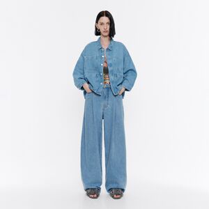 BIMBA Y LOLA Blue straight denim jacket BLUE S adult