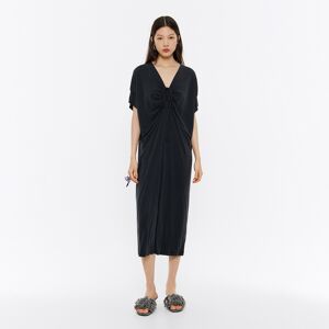 BIMBA Y LOLA Black fluid midi dress WASHED BLACK S adult