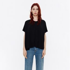 BIMBA Y LOLA Long black oversize T-shirt BLACK S adult