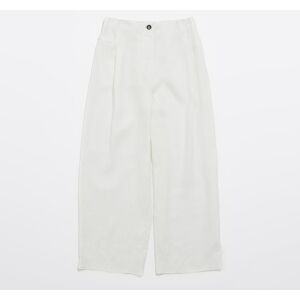 BIMBA Y LOLA Ivory washed linen flared trousers IVORY 38 adult