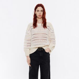 BIMBA Y LOLA Ivory pointelle sweater IVORY XL adult