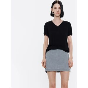 BIMBA Y LOLA Black straight T-shirt BLACK L adult