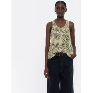 BIMBA Y LOLA Yellow Paisley devoré top PAISLEY YELLOW M adult