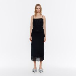 BIMBA Y LOLA Straight black knit skirt BLACK XS adult