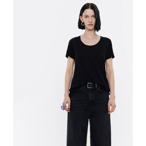 BIMBA Y LOLA Black straight T-shirt BLACK L adult