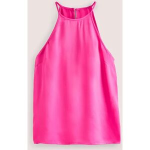 Strappy Halterneck Satin Top Pink Women Boden 18 Female