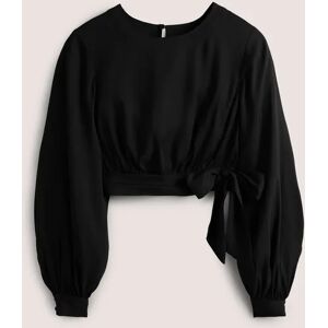 Long Sleeve Crop Top Black Women Boden 20 Female