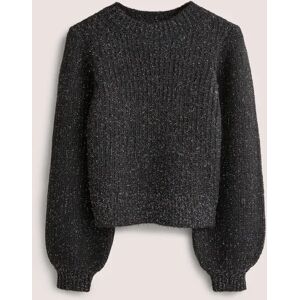 Chunky Ribbed Jumper Black Women Boden XS Female