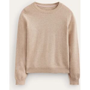 Eva Cashmere Crew Neck Jumper Beige Women Boden XS Female