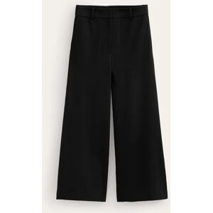 Wide-Leg Ponte Culottes Black Women Boden 18 Female