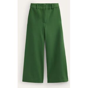 Wide-Leg Ponte Culottes Green Women Boden 8 Female