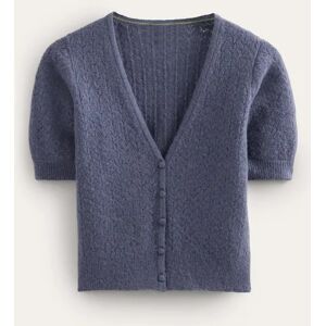 Pointelle Cardigan Blue Women Boden Short Female