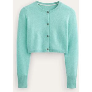 Cropped Cashmere Cardigan Blue Women Boden XS Female