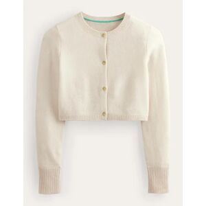 Cropped Cashmere Cardigan Beige Women Boden XL Female