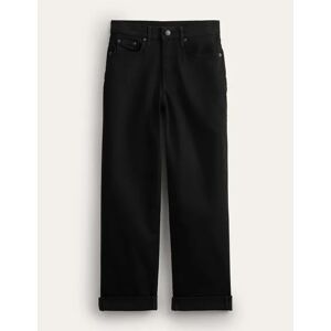 Mid Rise Tapered Jeans Black Women Boden 34 32in Female