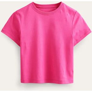 Perfect Cotton Cropped T-shirt Pink Women Boden XL Female