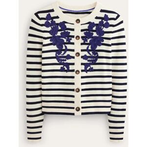 Embroidered Cardigan White Women Boden XS Female