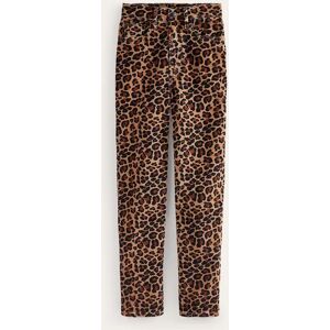 Mid Rise Printed Slim Jeans Brown Women Boden 32 32in Female