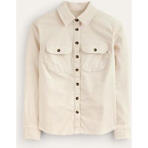 Straight-Fit Corduroy Shirt Natural Women Boden 16 Female