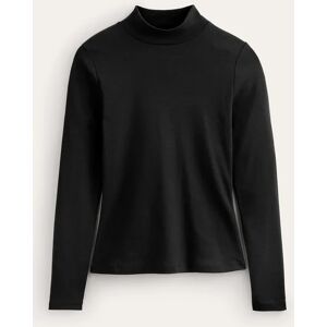 Essential High Neck Jersey Top Black Women Boden 8 Female