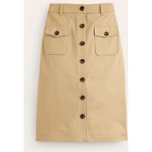 Utility Pocket Midi Skirt Natural Women Boden 20 Female