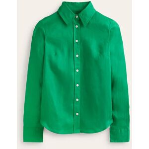 Sienna Linen Shirt Green Women Boden 8 Female