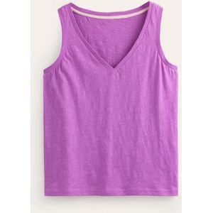 Regular V-Neck Slub Vest Pink Women Boden XS Female