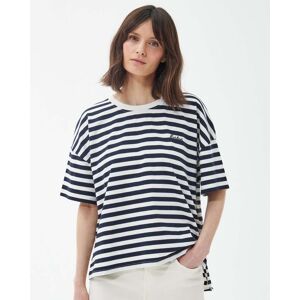 Barbour Adria Womens T-Shirt  - Navy Stripe - UK10 EU36 US6 - female